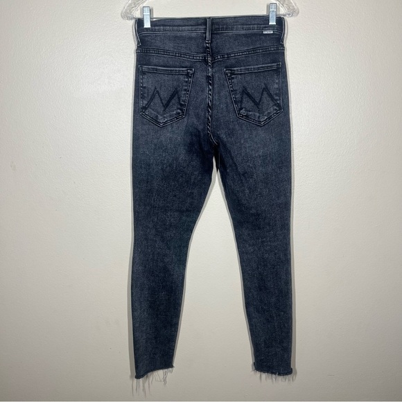 MOTHER Womens The Stunner Zip Ankle Step Fray Jeans Train Stops Size 27 - Picture 8 of 13